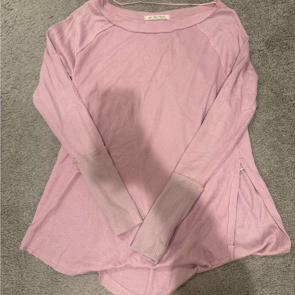 Free people Women's Long Sleeve Pink top